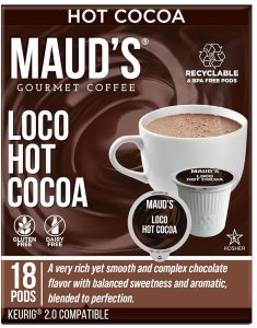 does maud’s dark chocolate pods sugar free