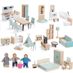 doll house and accessories