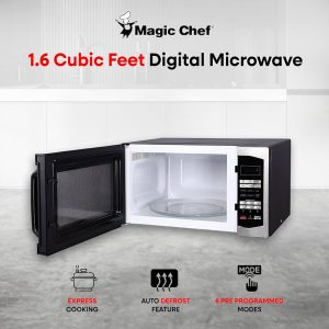 how many cubic feet is a 1100 watt microwave