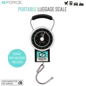 how do i use a gforce portable luggage scale