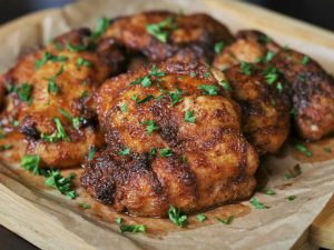 what temperature should i bake boneless skinless chicken thighs