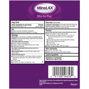 are the miralax ingredients safe to drink