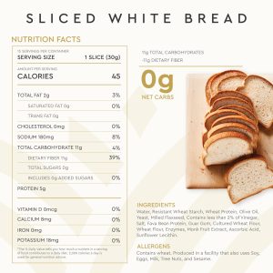 how many calories in a slice of white bread