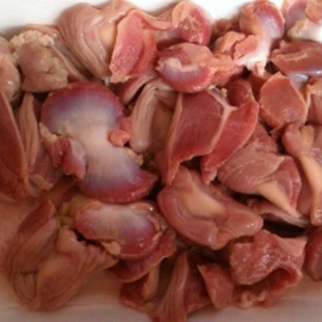 how many calaories in chicken gizzards 4 oz