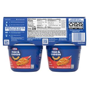 how many calories in triple cheese mac and cheese cup