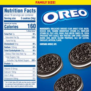 how many calories in an oreo