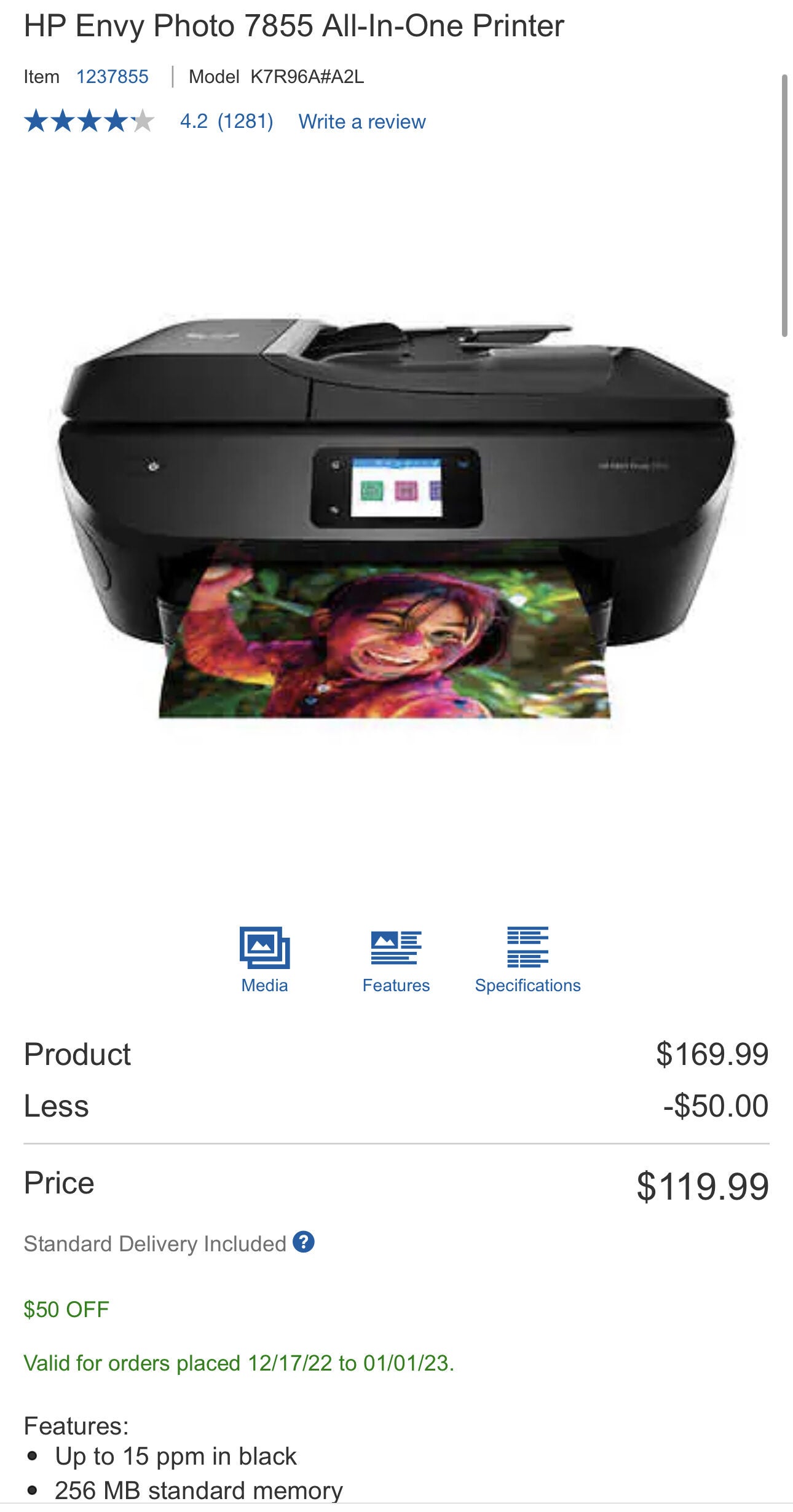 what is costco warranty on printers