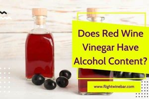 does red wine vinegar have alcohol