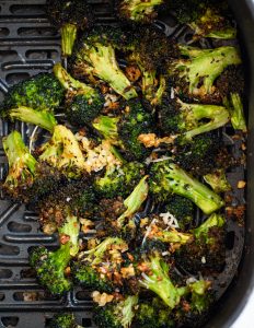 how long to air fry brocolli florets