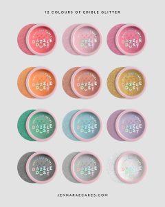 what is edible glitter made of