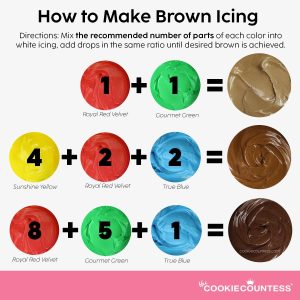 how do you make brown using food coloring
