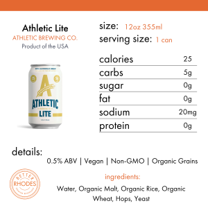 how many calerios athletic beer