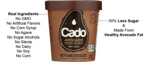 does cado cream have dairy