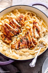 how to cook chicken for alfredo