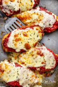 what cheese is usually on chicken parm