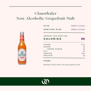how many calerios in claustaler beer