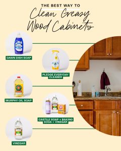 how to get sticky grease off the kitchen counter