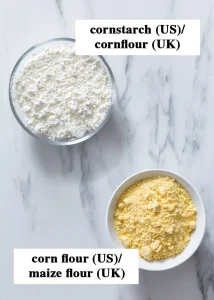 is corn meal the same as corn starch