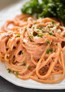 how to make best creamy tomato spaghetti
