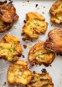 what to cook with crushed roast potatoes