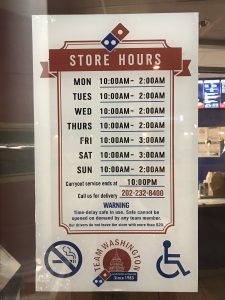 what time does domino’s close