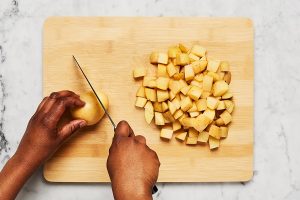 how to dice potatoes