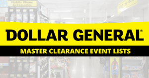 dollar general clearance event