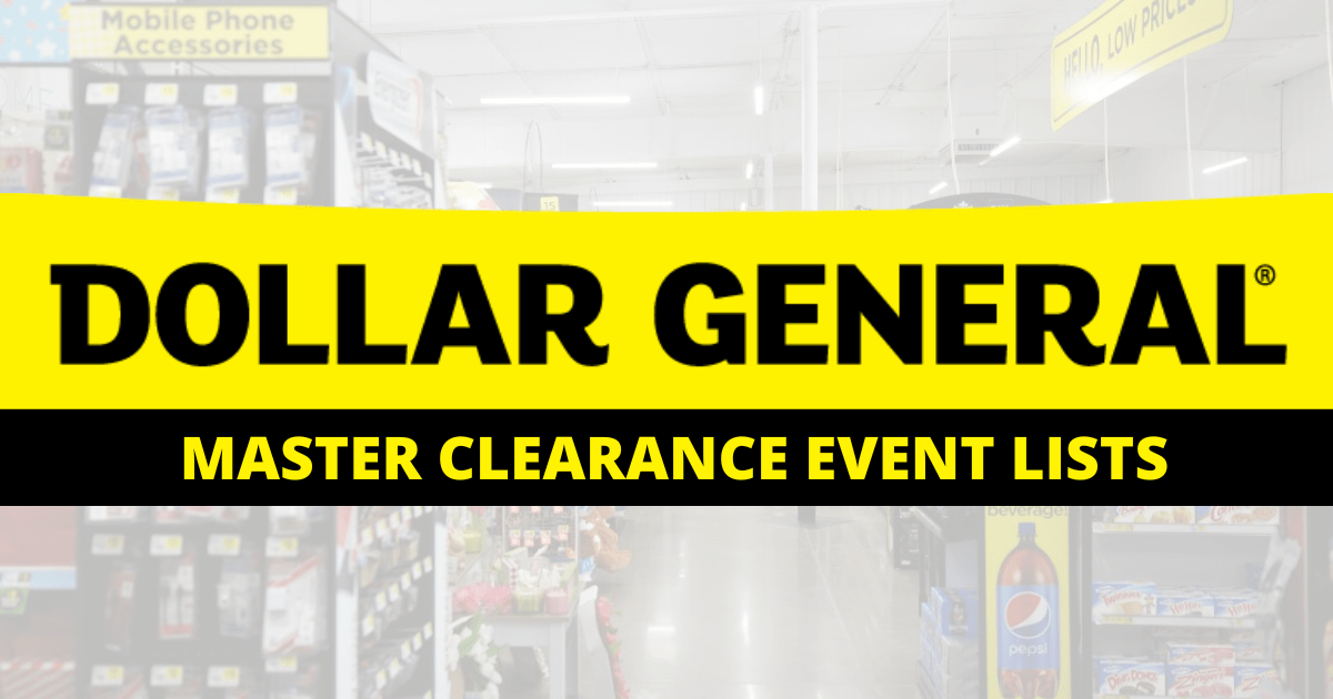 dollar general clearance event