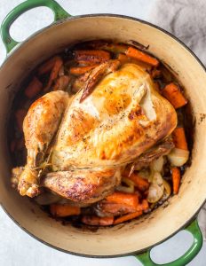 do i cover a chicken in dutch oven