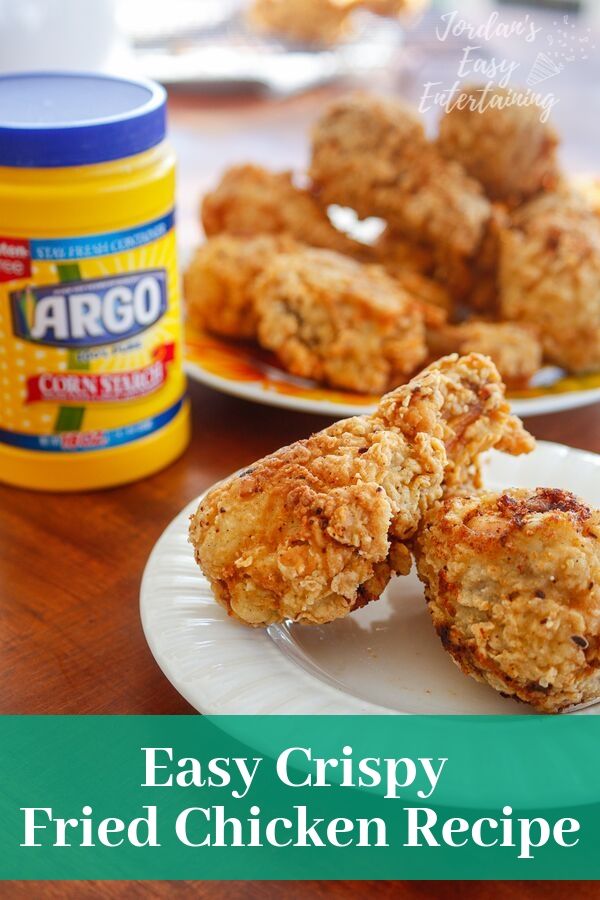 does cornstarch make chicken crispy