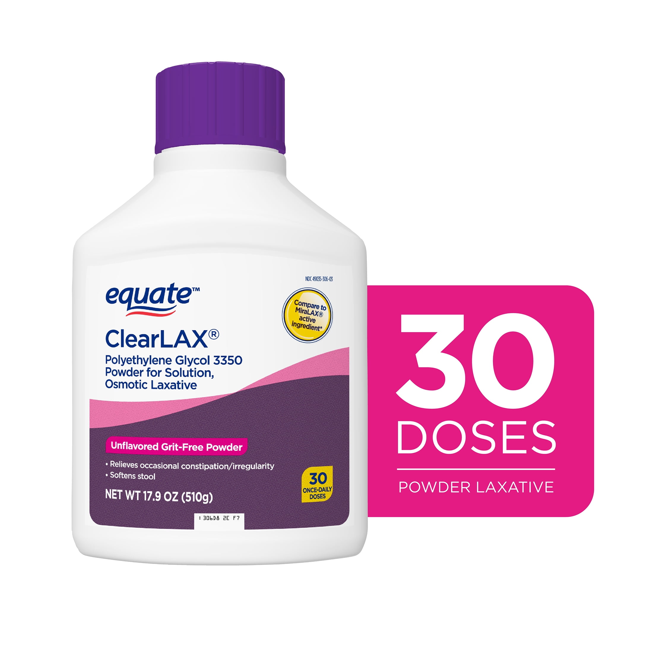 how much equate clearlax to use