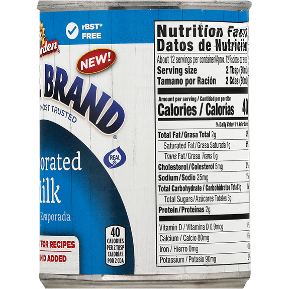 what are the ingredients in eagle brand evaporated milk