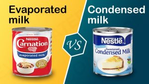 is evaporated milk the same as condensed milk