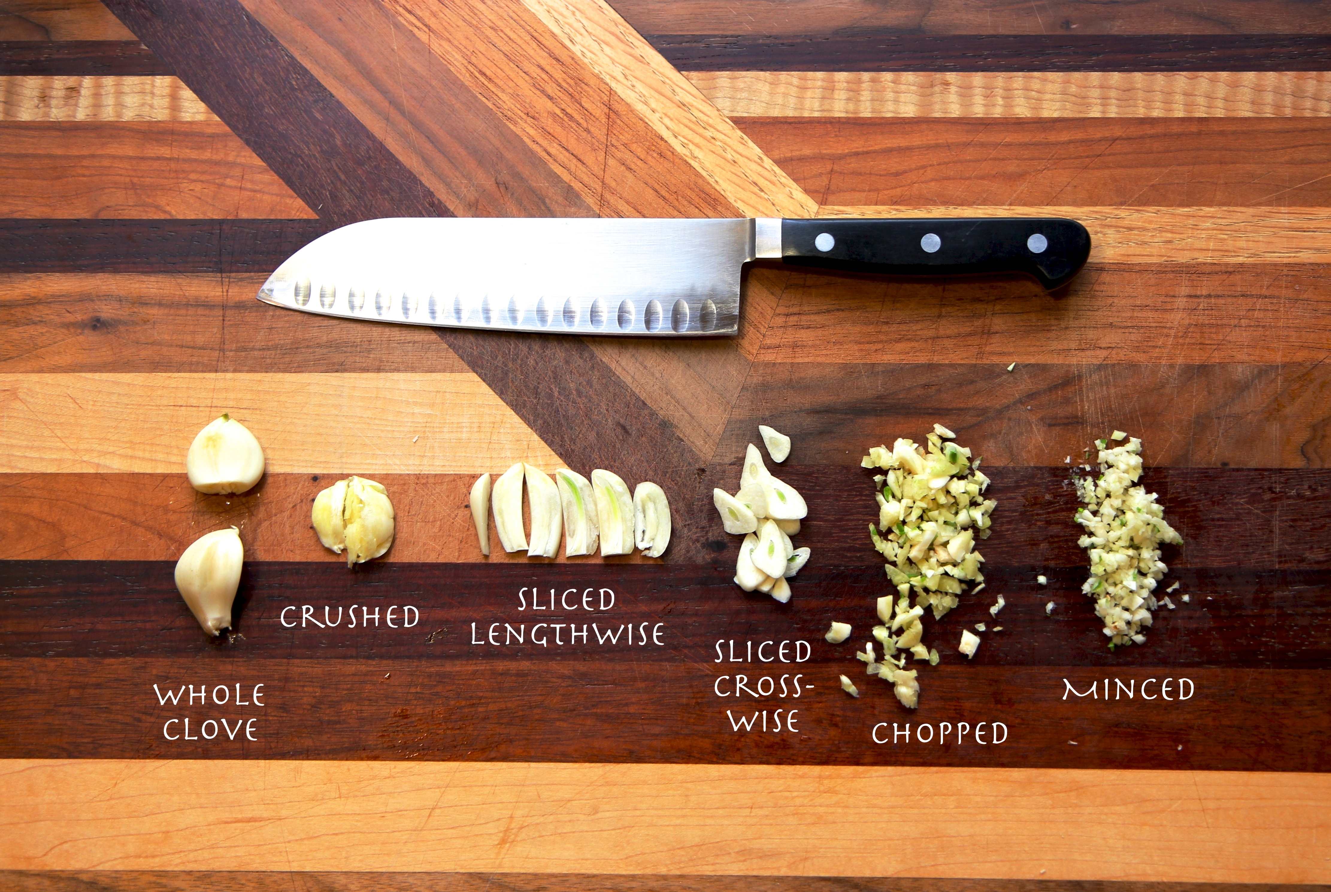 how to chop garlic