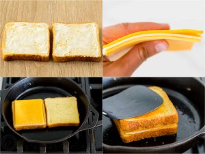 how to make grilled cheese on stove