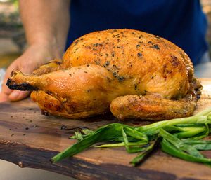 how to grill a whole chicken