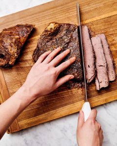 how to cut brisket