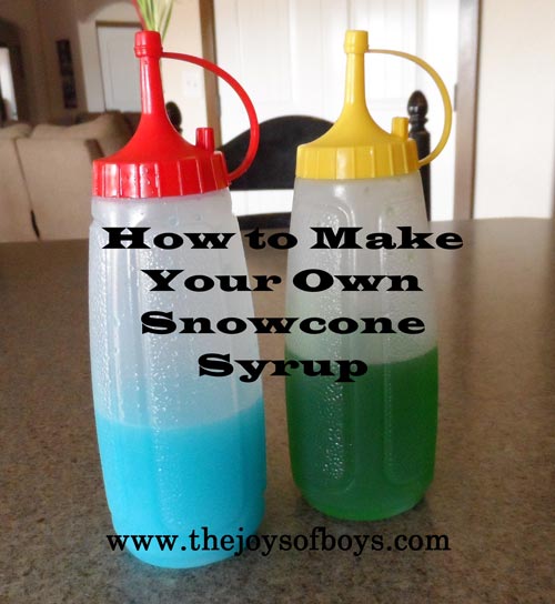 how to make snow cone syrup
