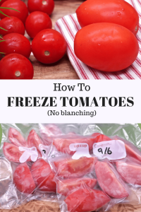 how do you freeze tomatoes