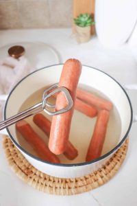 how to boil hot dogs
