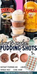 how to make pudding shots