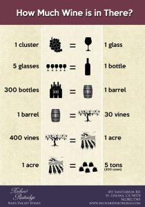 how many bottles of wine does one grape vine produce