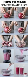 how to make pomegranate juice