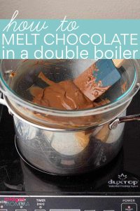how to double boil chocolate