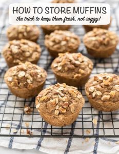 how to store muffins