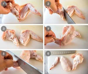 how to separate chicken wings