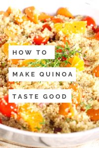 how to make quinoa taste good