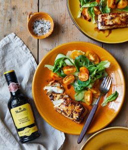 is halibut good with balsamic vinegar dressing