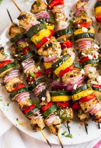 how long to grill chicken kabobs