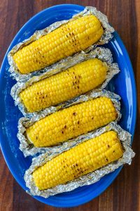 how long to grill corn in foil